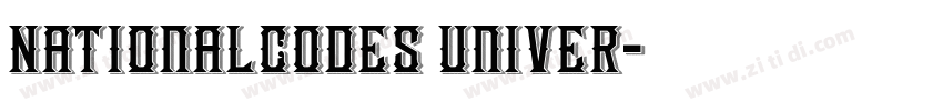 NationalCodes Univer字体转换
